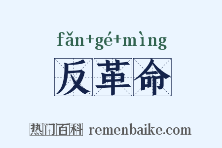 反革命是什么意思的图片